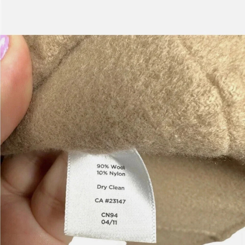 Talbots Soft Brushed Wool Camel Tan Unlined Blazer - image 6